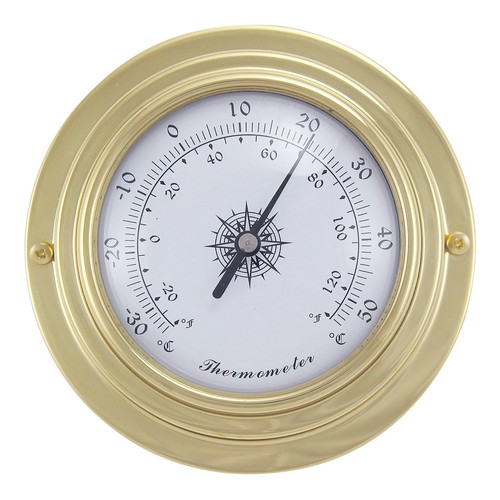 Thermometer nautik aus messing - thermometer,
