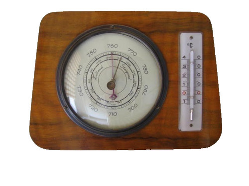 Antikes barometer dunkelbraun - antikes,