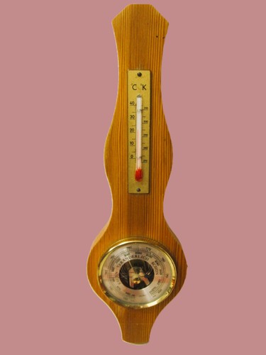 Uhr barometer und thermometer - uhr,