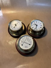 Thermometer/Barometer/Uhr Set