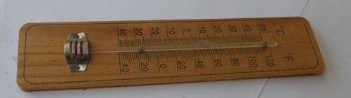 Altes wand thermometer - altes,